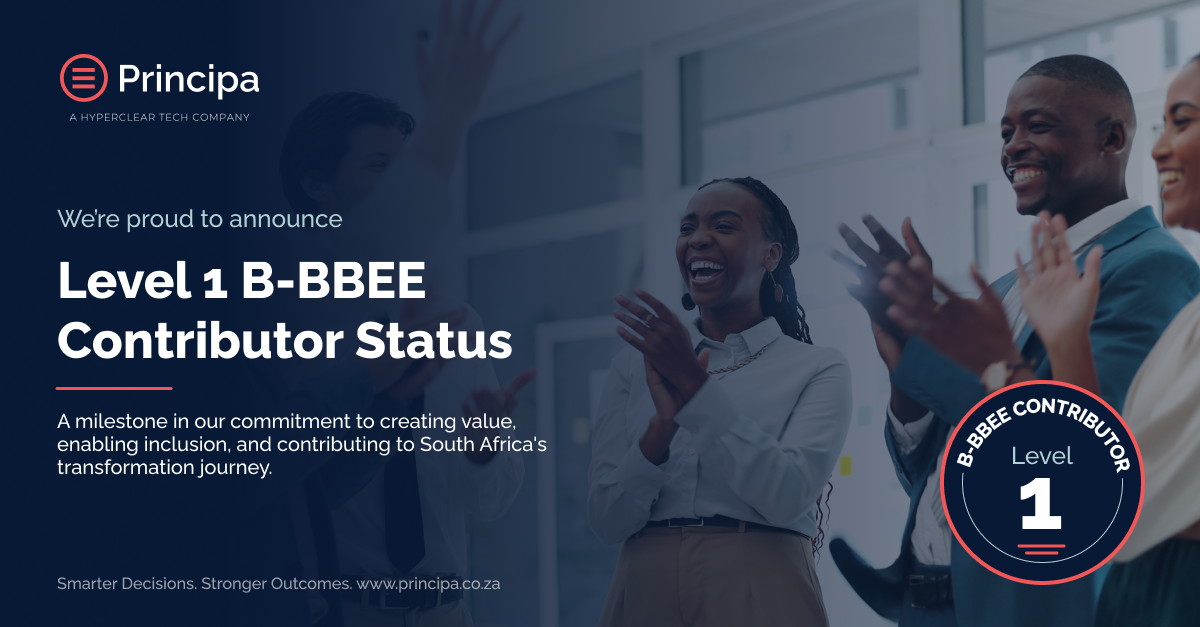 Principa B-BBEE Contributor Status Post